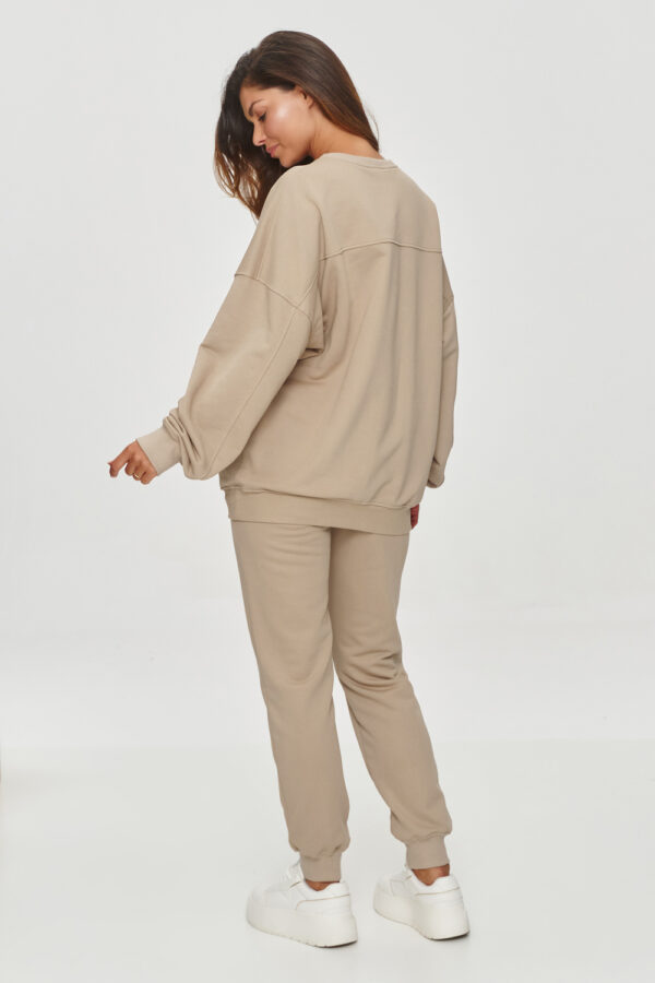 Tracksuit trousers model 200132 Makadamia - Image 2