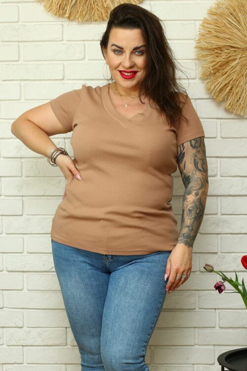 Plus size blouse model 169021 Karko