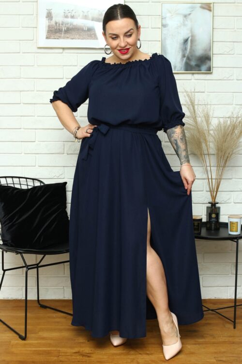 Plus size dress model 182178 Karko